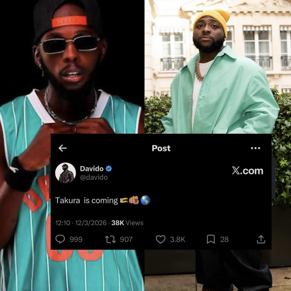 Inside the Davido-Takura Connection - Blog by Taona Oswald Chipunza Teemak